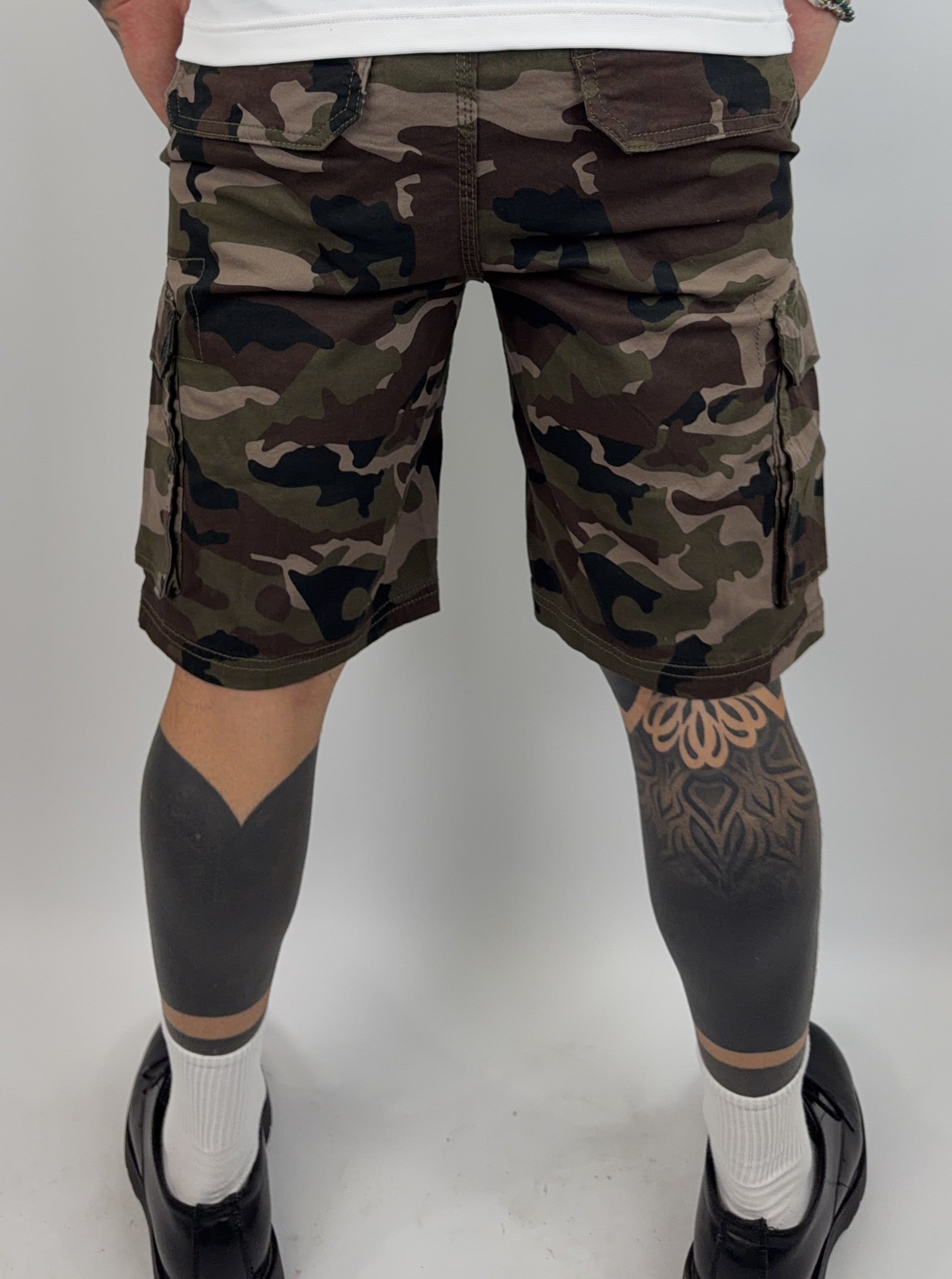 Bermuda Cargo Camouflage Green