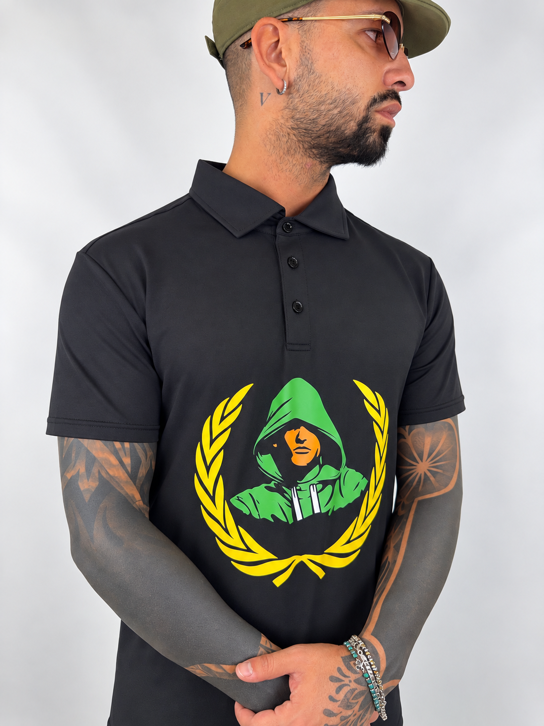 Polo ''Hooded'' Black