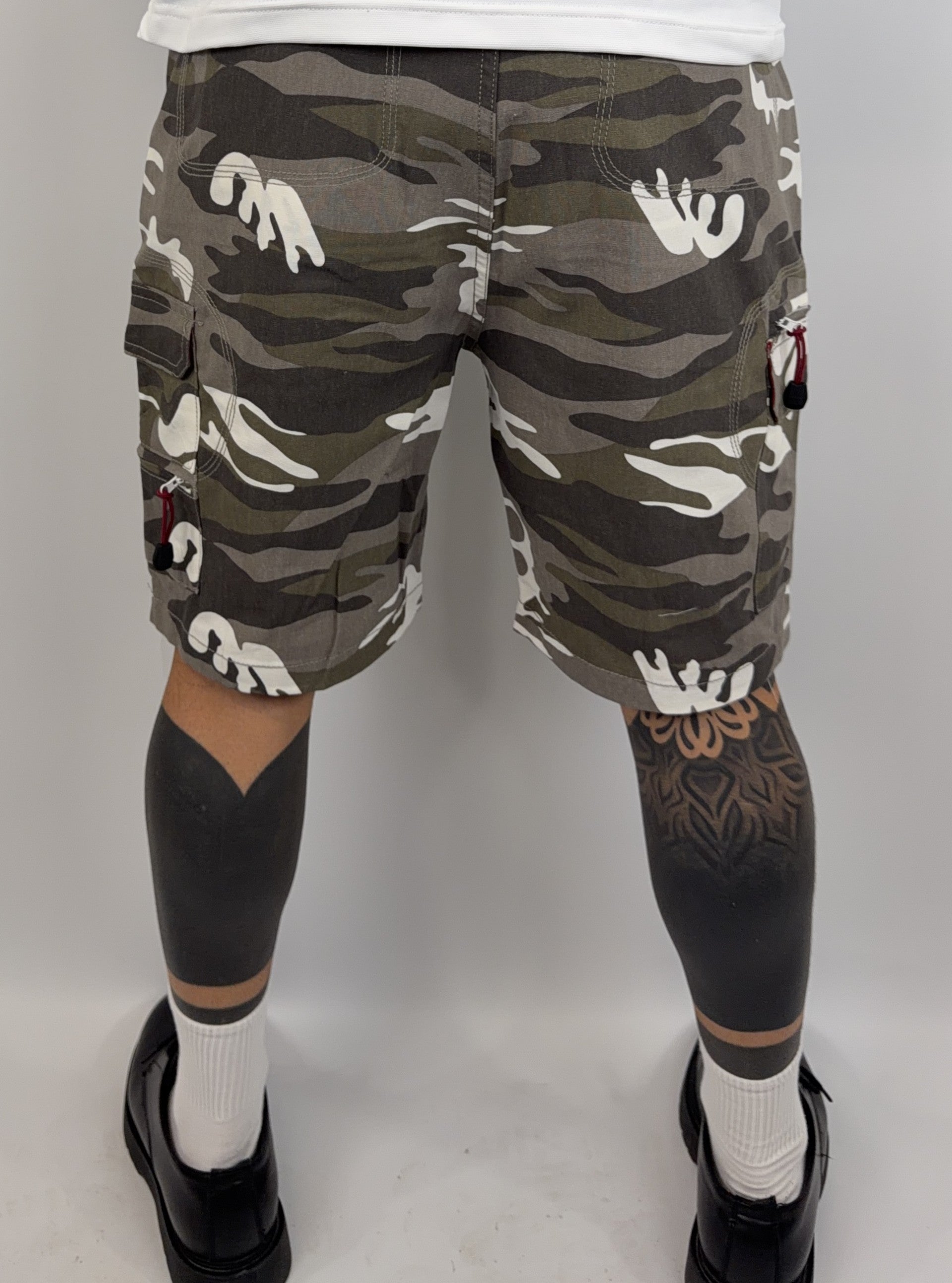 Bermuda Cargo Camouflage White