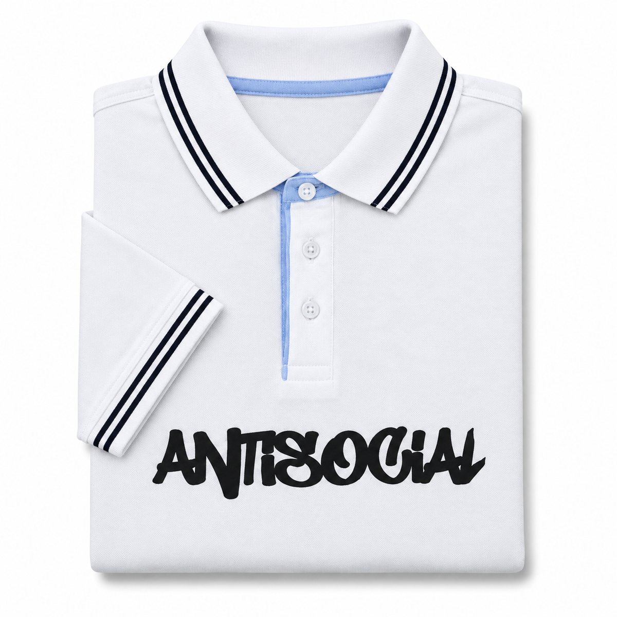 Polo ''Antisocial''  White