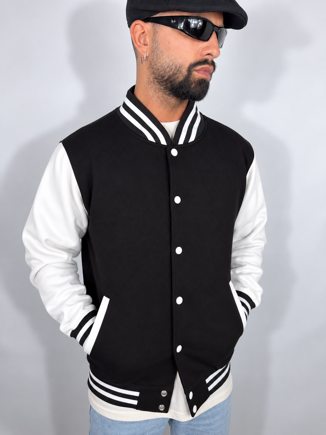 Felpa “Varsity” Nera