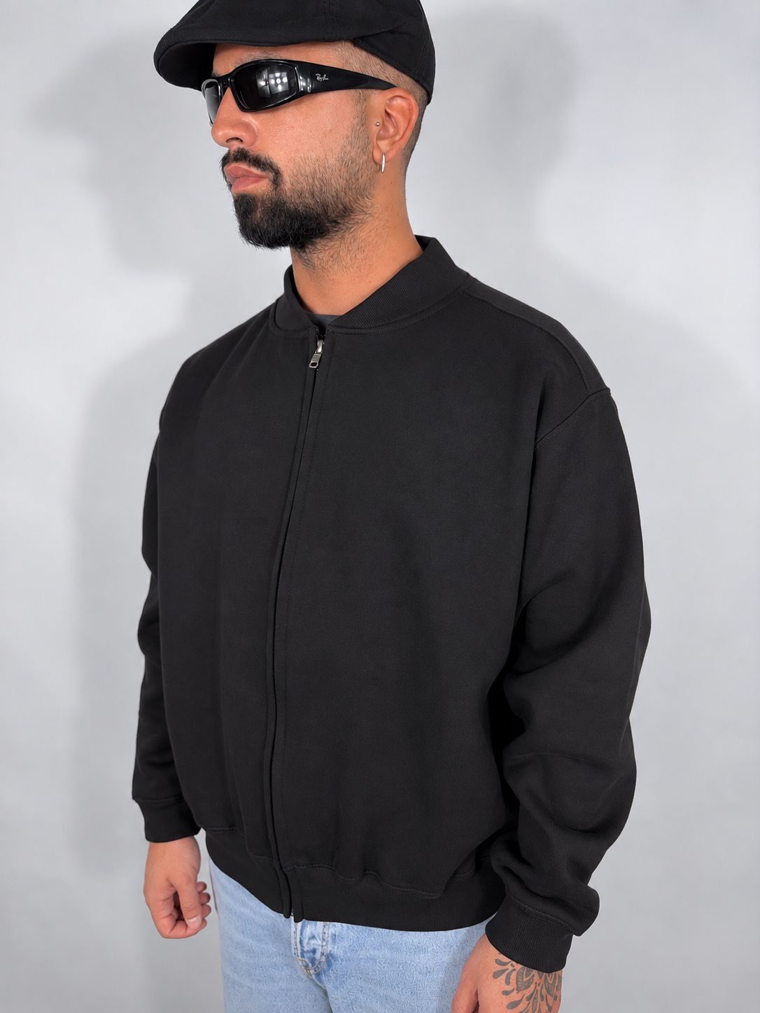 Felpa “Boston” Oversize Black