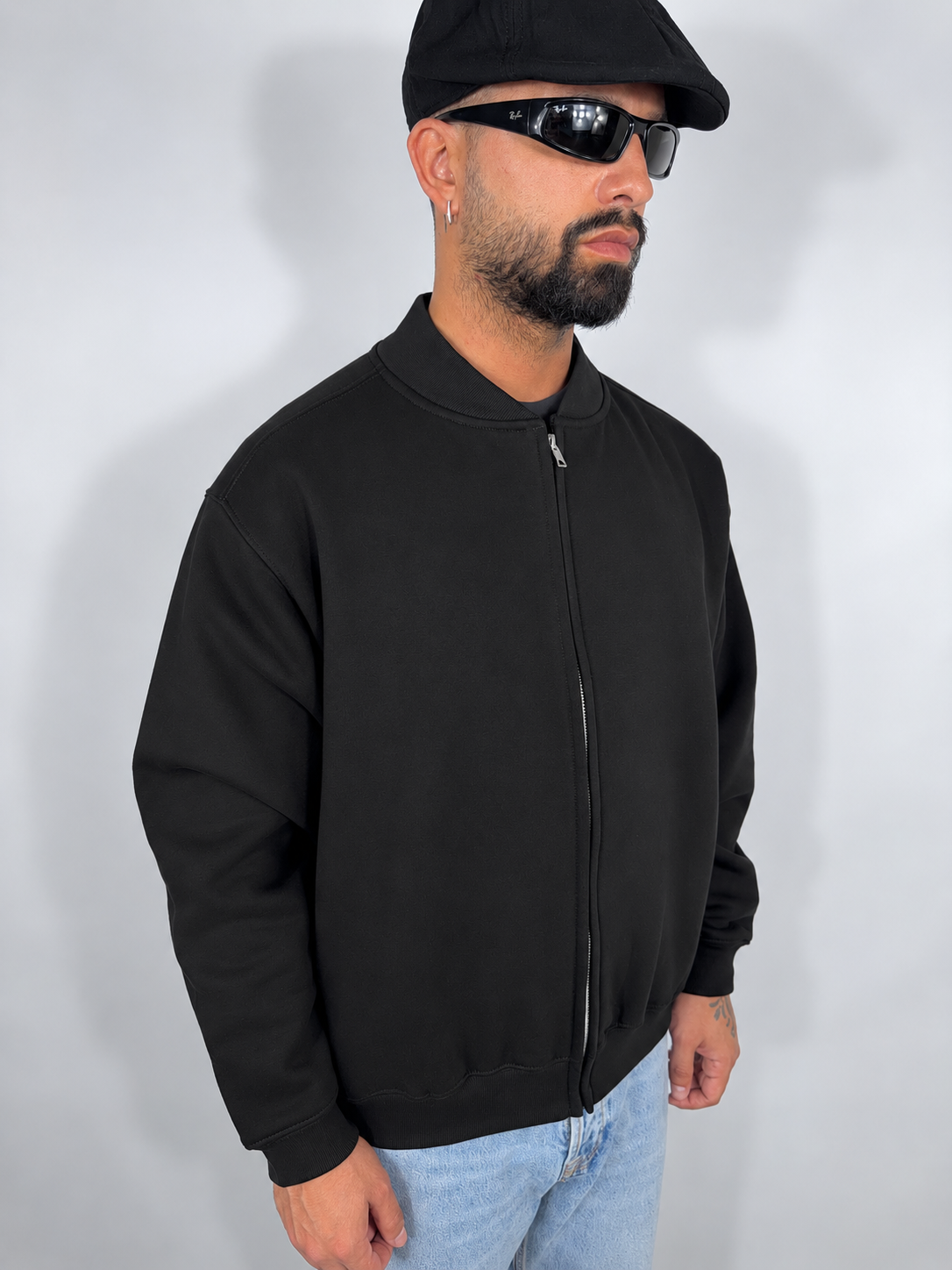 Felpa “Boston” Oversize Black