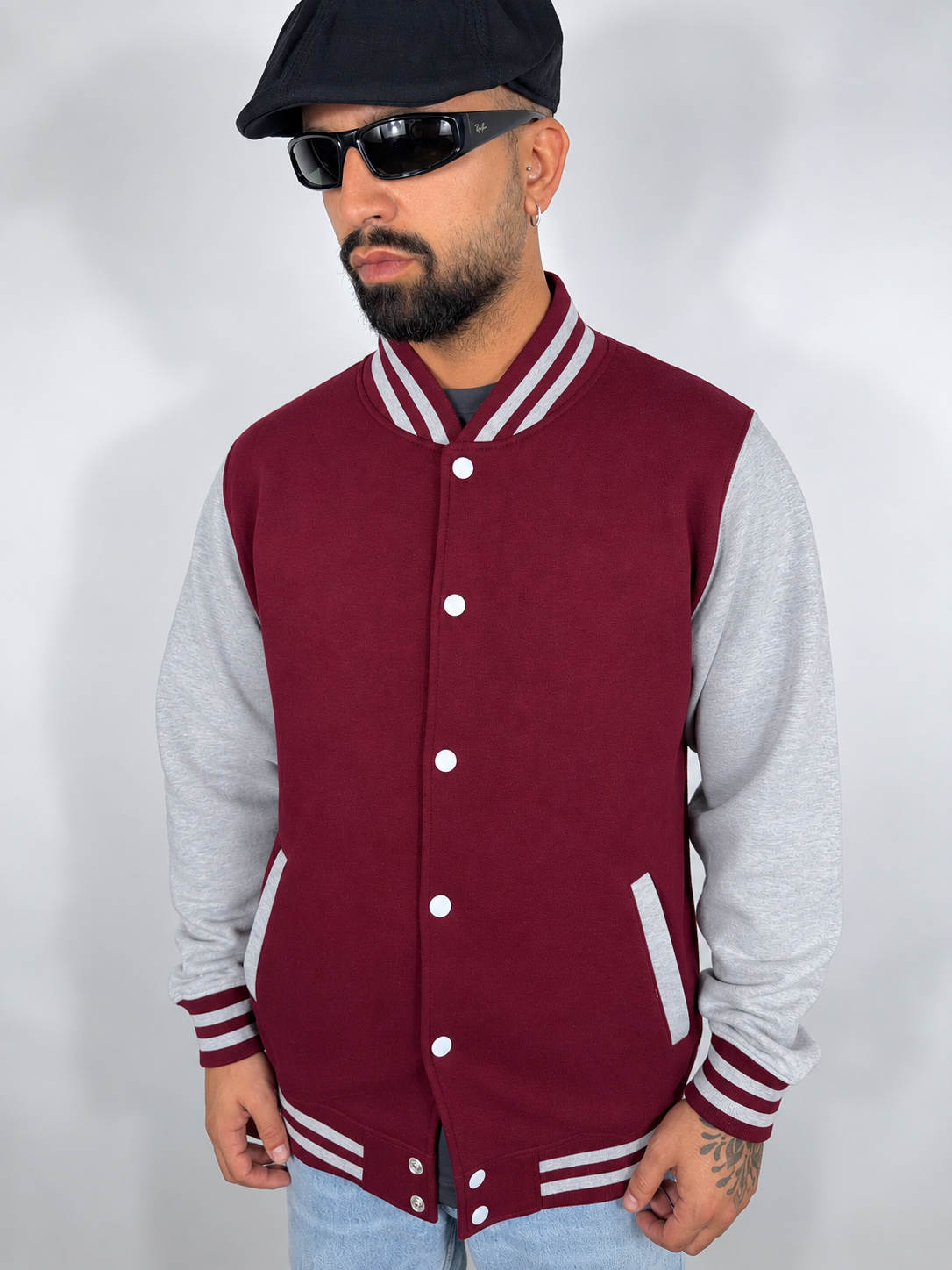 Felpa “Varsity” Bordeaux