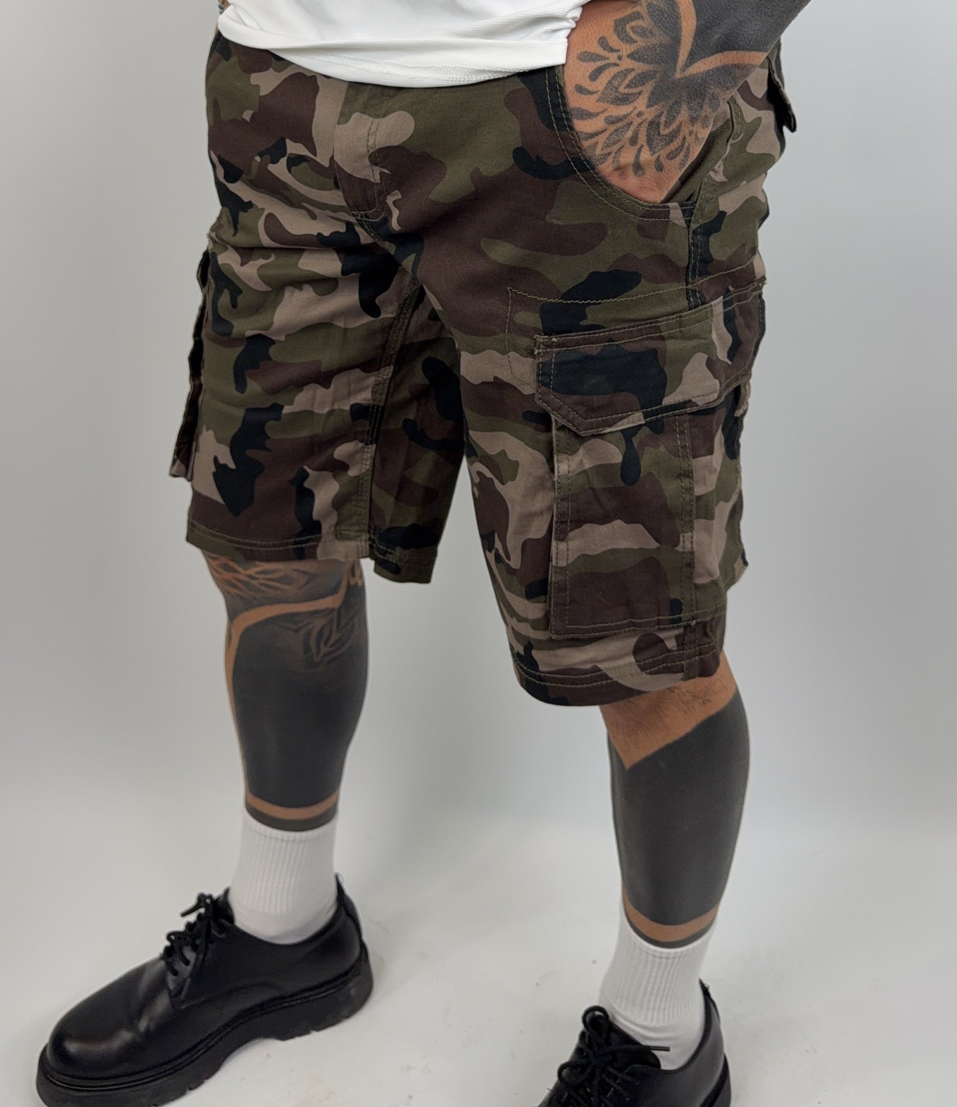 Bermuda Cargo Camouflage Green