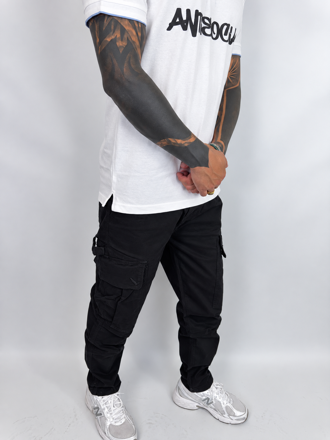 Pantalone Cargo Black – Utility Fit