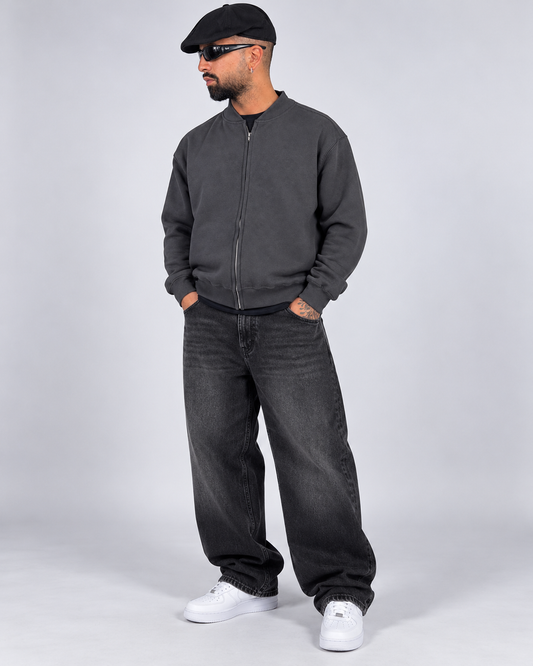 Felpa “Boston” Oversize Dark Grey