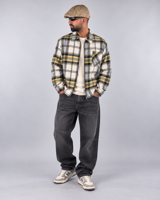 Camicia “Check Yellow Zip”