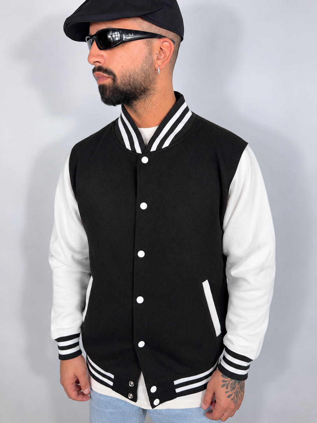 Felpa “Varsity” Nera