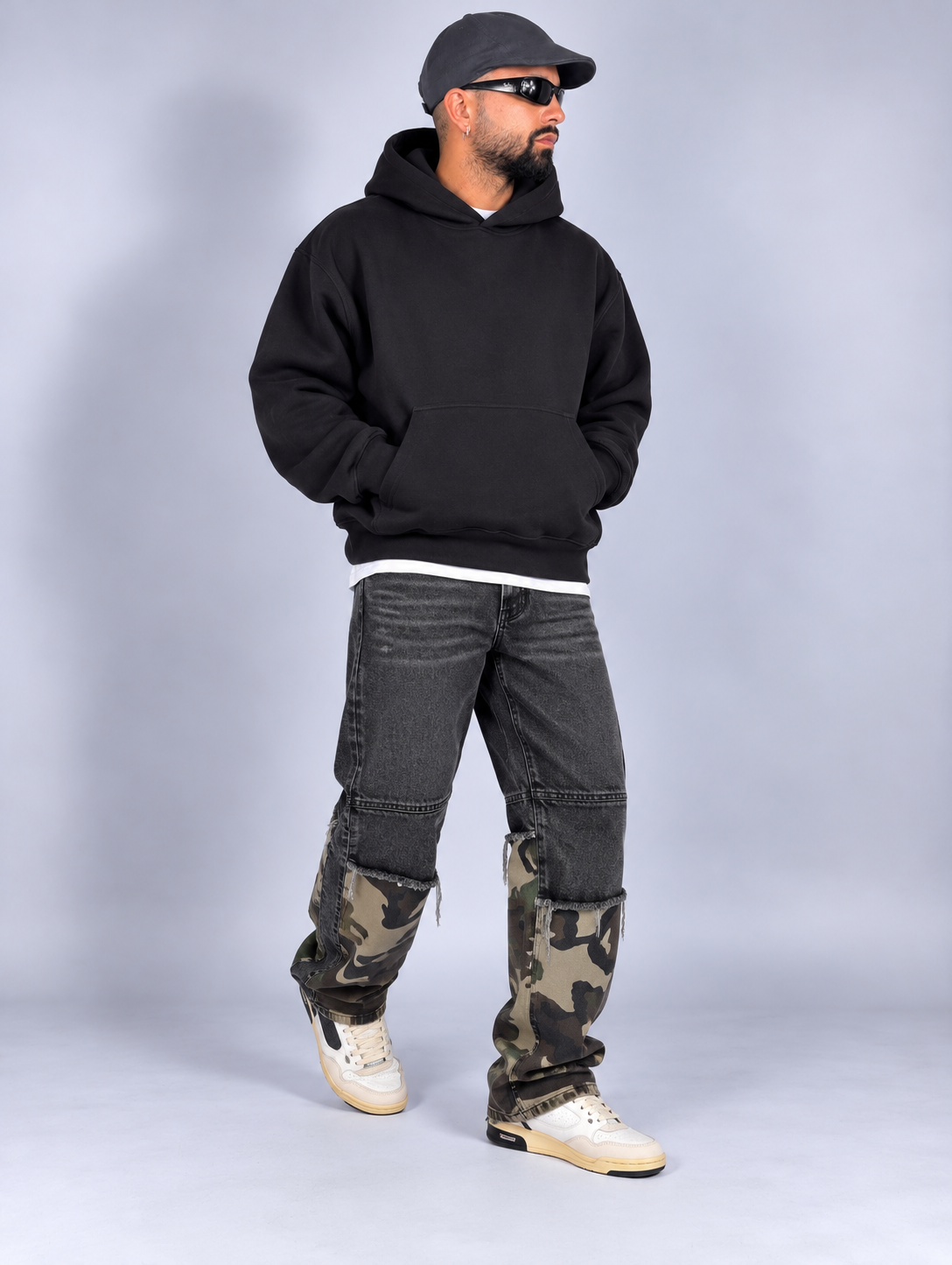 Jeans ''Black And Camo''