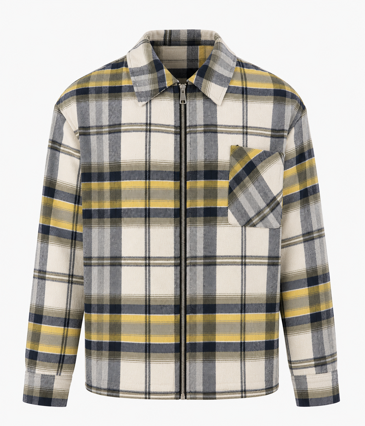 Camicia “Check Yellow Zip”