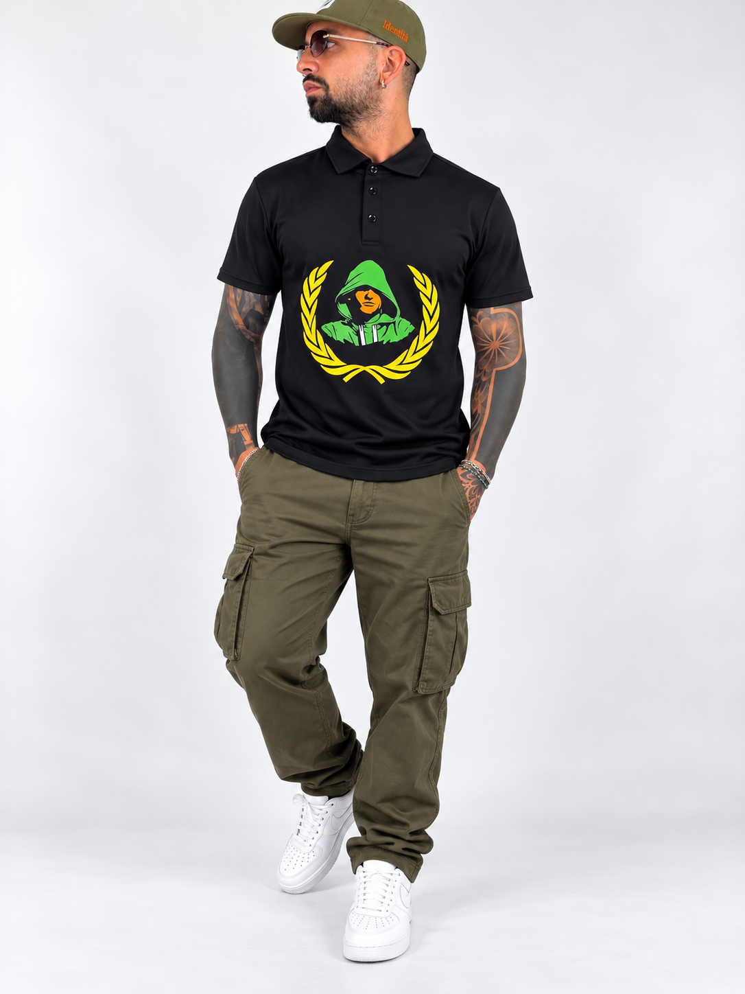 Polo ''Hooded'' Black