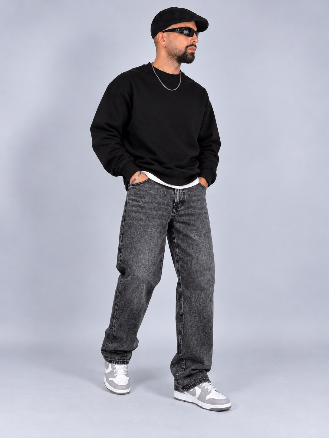 Jeans Grey Wash - Loose Fit