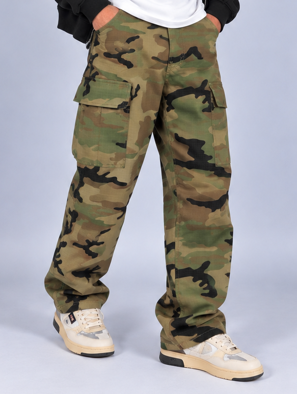 Pantalone Cargo Camo - Military