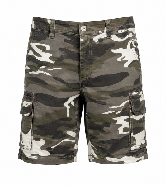 Bermuda Cargo Camouflage White