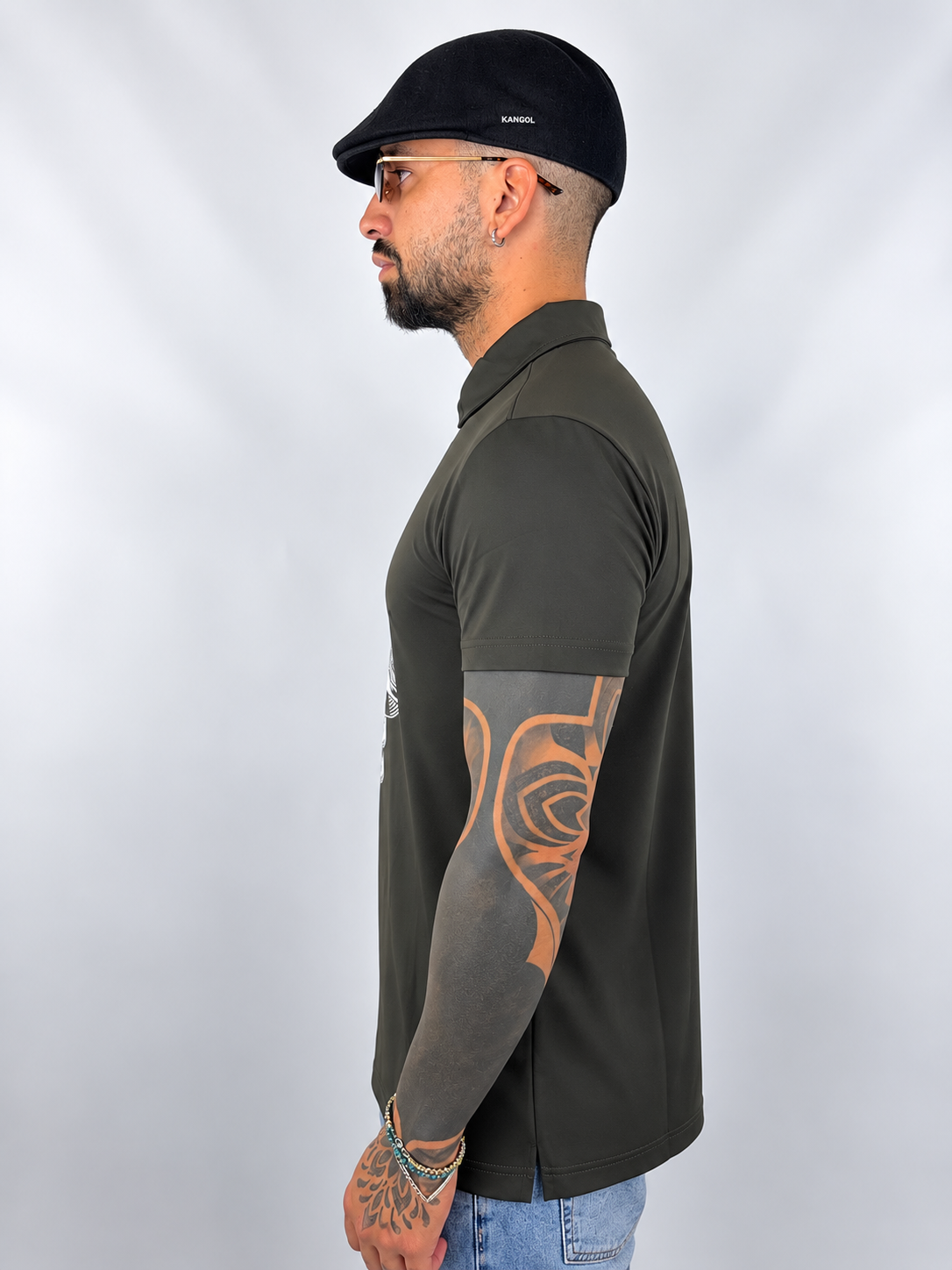 Polo ''Skull'' Army Green