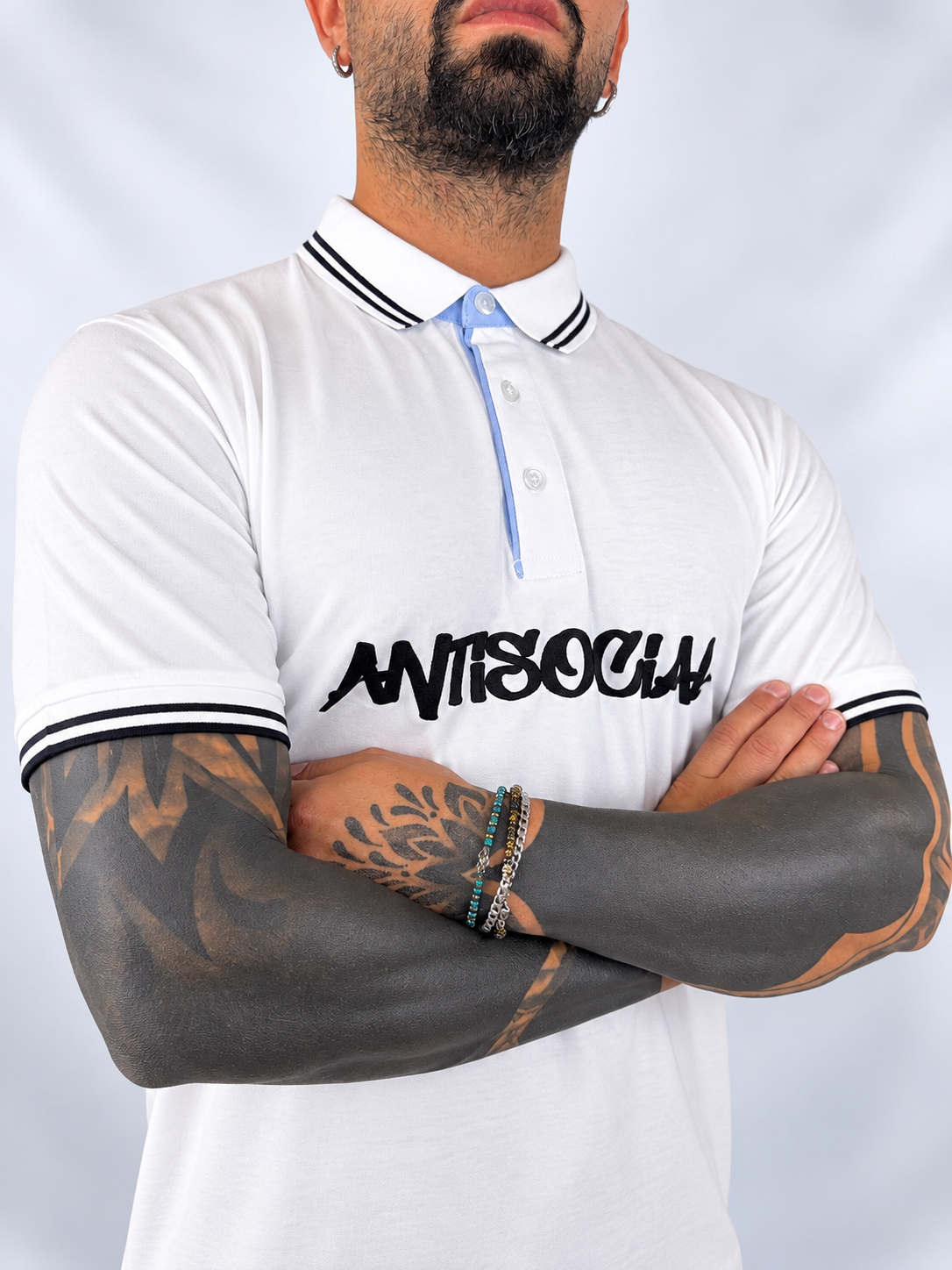Polo ''Antisocial''  White